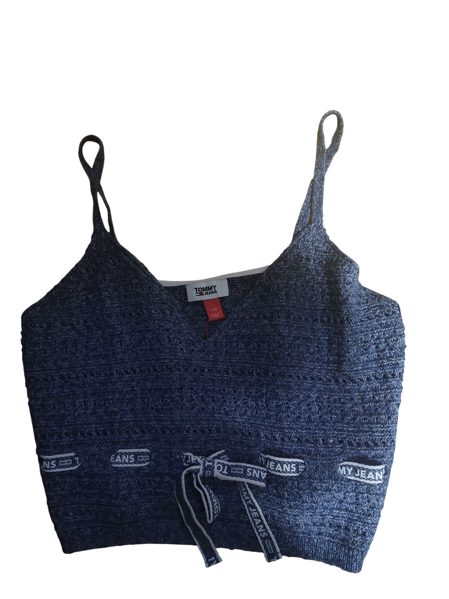 Haut court en crochet Tommy Jeans