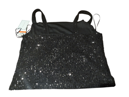 Women's Sequin Wide Strap Tank Top Blouse