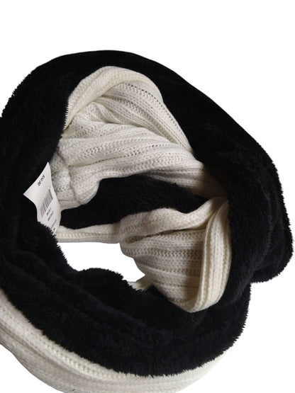 DKNY Women's Fleece lined  Ribbed Infinity Winter Scarf- DK4908