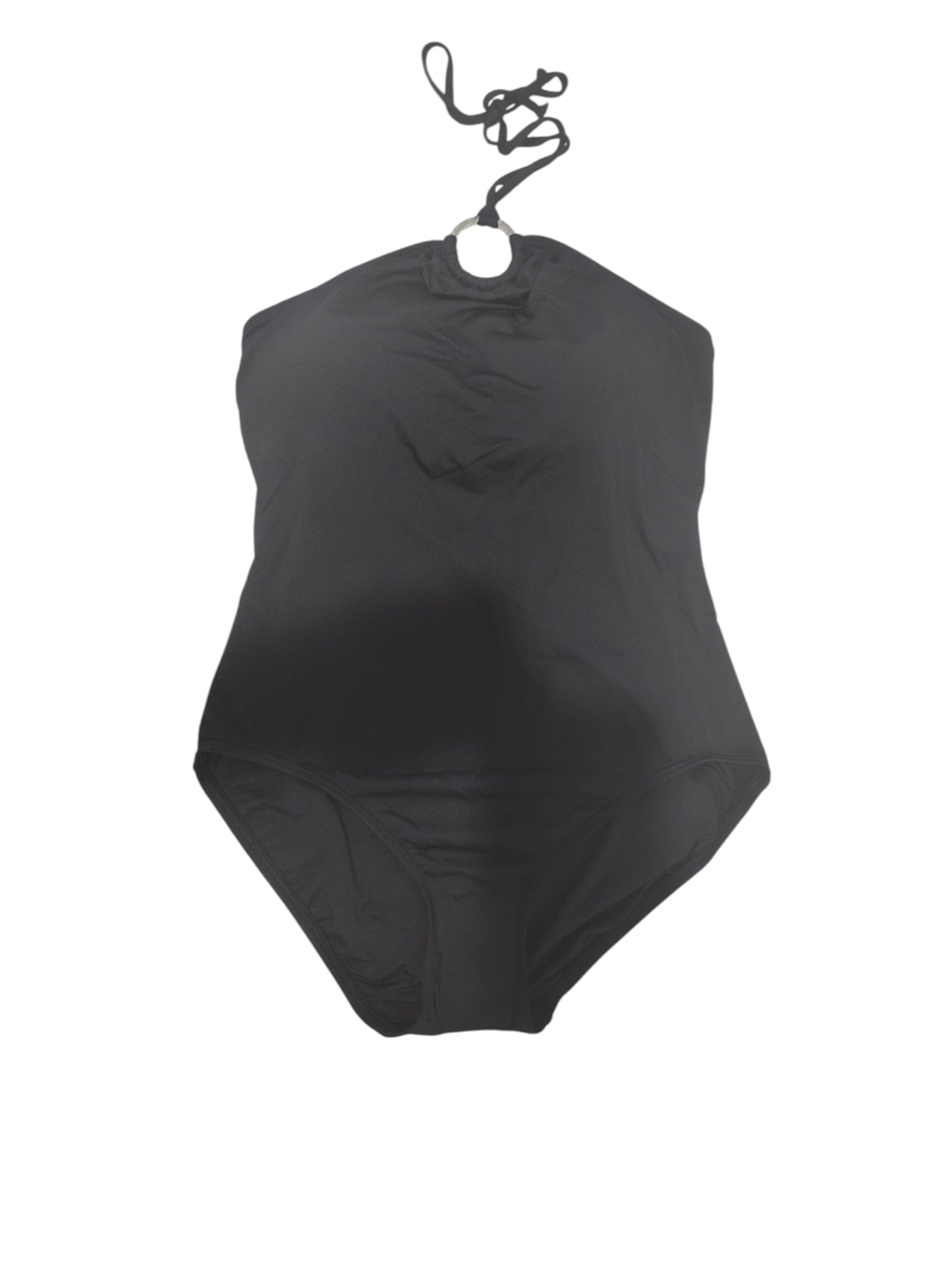 Maillot de bain une pièce bandeau avec anneau et logo