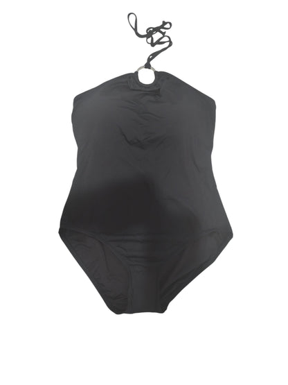 Maillot de bain une pièce bandeau avec anneau et logo