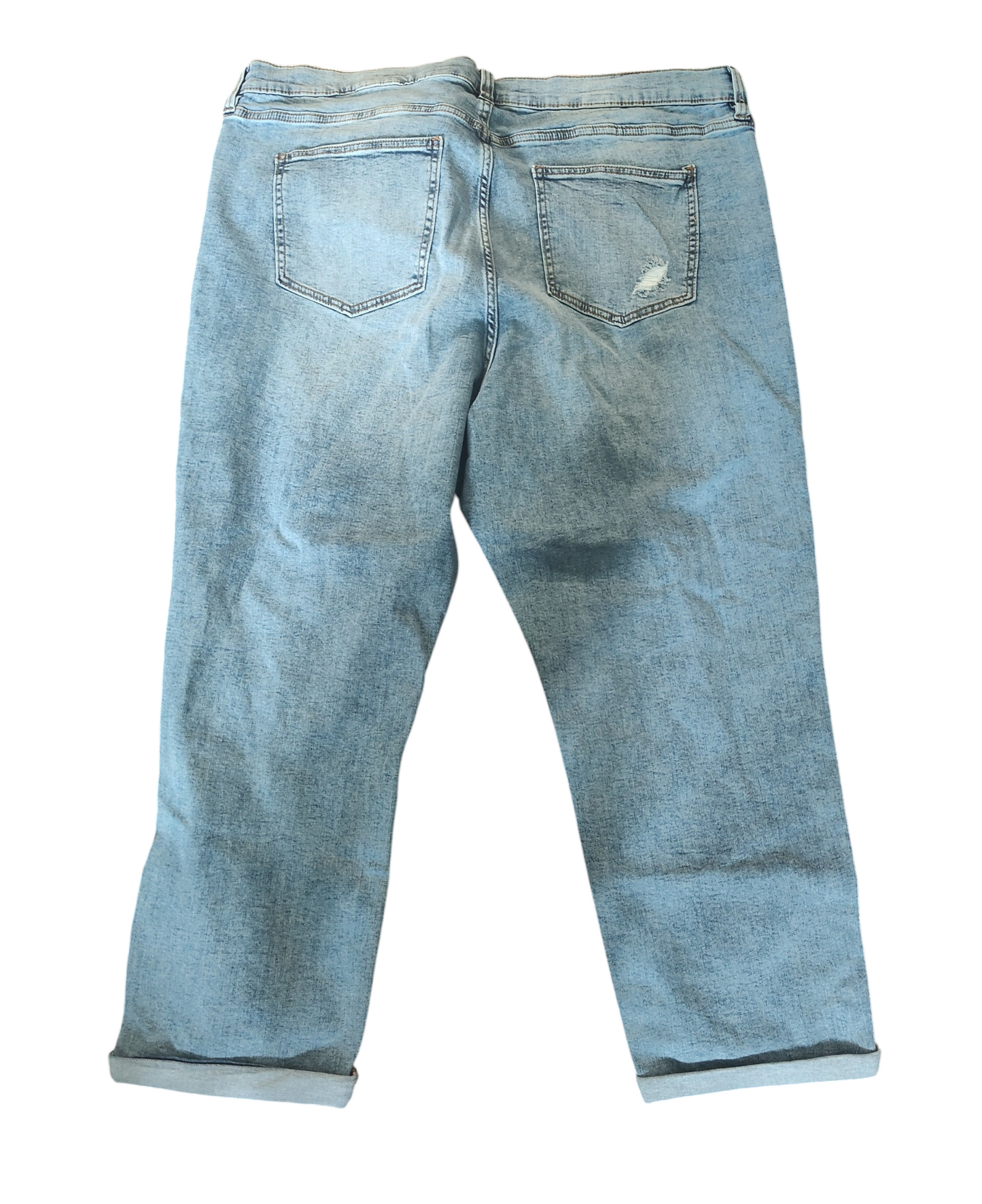 Celebrity Pink Trendy Plus Size Girlfriend Cuffed Denim Pants- Handsome Devil