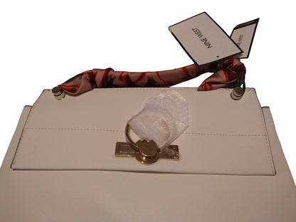 Nine west Deserae medium handbag. White Gold