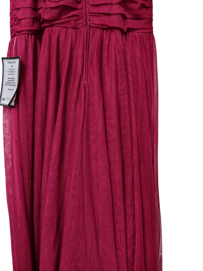 City Studios Plus Size Mesh Formal Evening Sleeveless ball Dress.