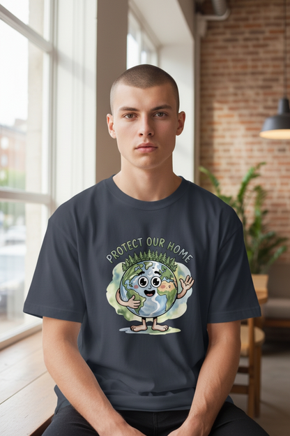 Adults  “Protect Our Home” Earth Day Awareness T-Shirt