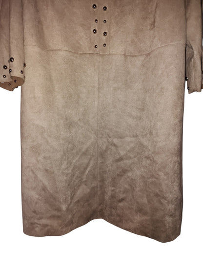 Robe droite cloutée en faux daim grande taille Vince Camuto 