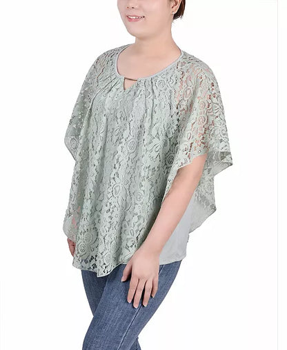NY Collection NY Collection Petite Dentelle Ponc Frosty