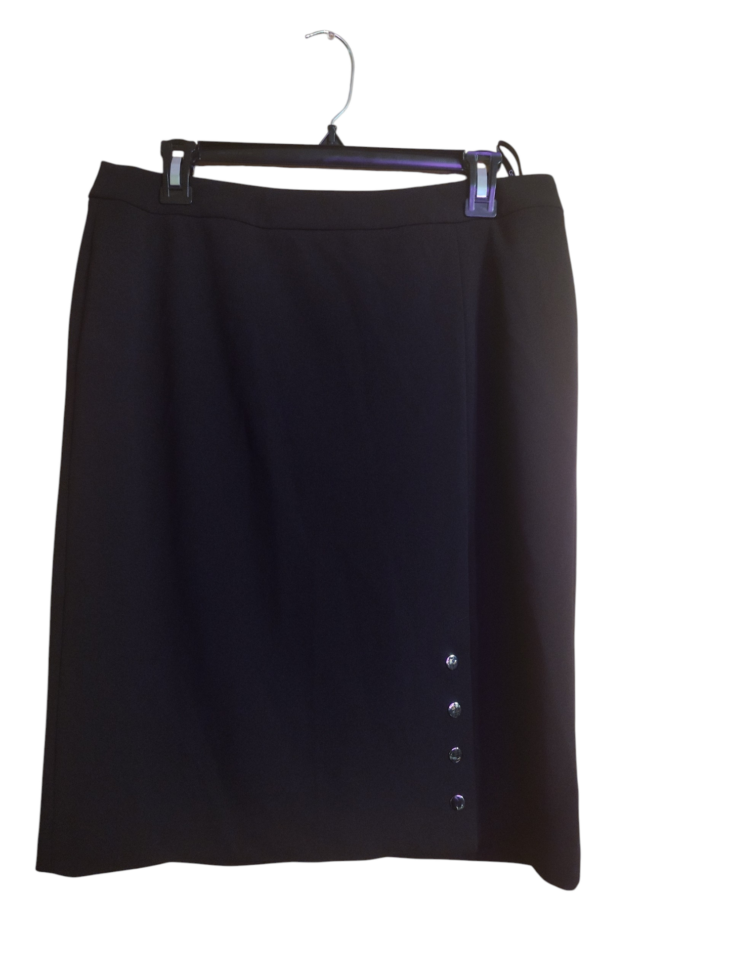 Calvin Klein Womens Button-Detail Pencil Skirt