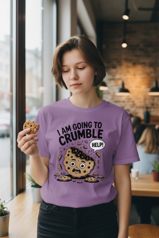 Girls “I Am Going to Crumble” Funny Cookie T-Shirt – Cute Graphic Tee