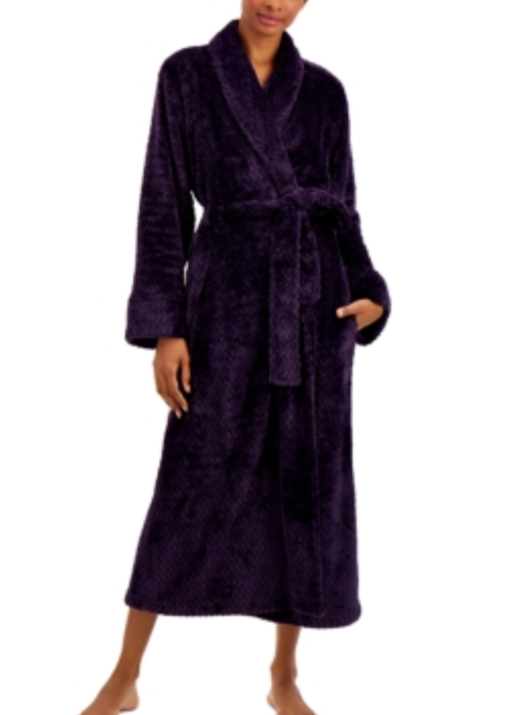 Robe longue en zigzag Charter Club Plus Rich Concord