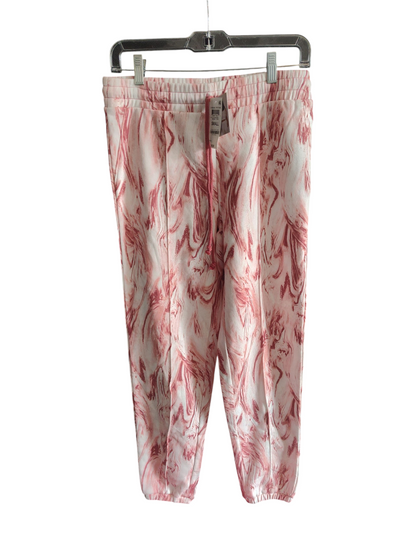 Jenni women's Sleep Jogger pajama lounge Pants Marble Pink -Rose Small