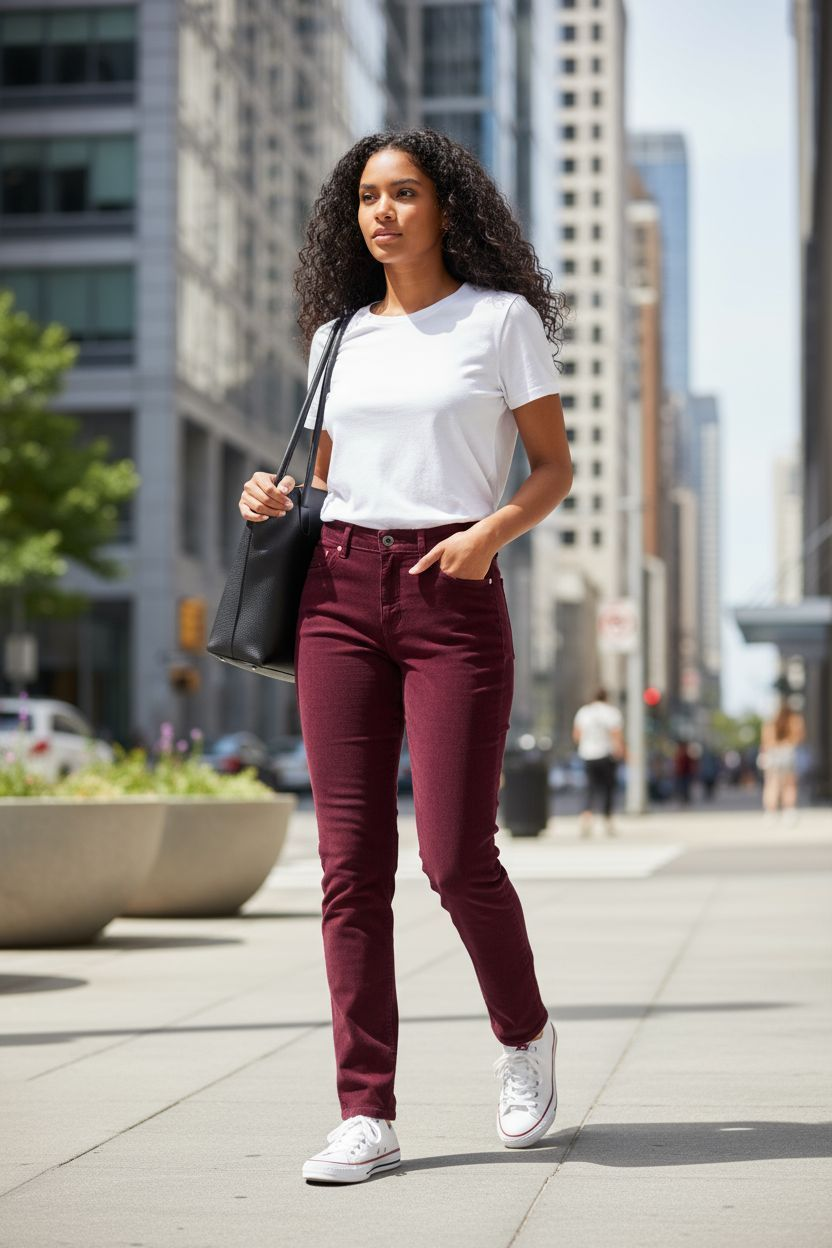 Pantalon fuselé taille haute Amanda de Gloria Vanderbilt pour femme