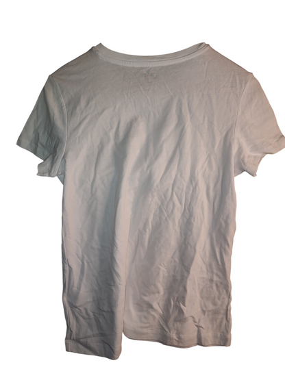 DKNY Jeans Womens Ombre-Logo Glitter T-Shirt XS