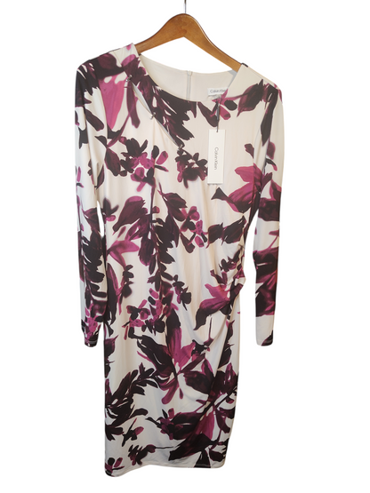 T-shirt à manches longues et imprimé floral Calvin Klein pour femme