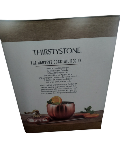 Thirstystone Covered Pumpkin Tumbler W Stainless Steel Straw