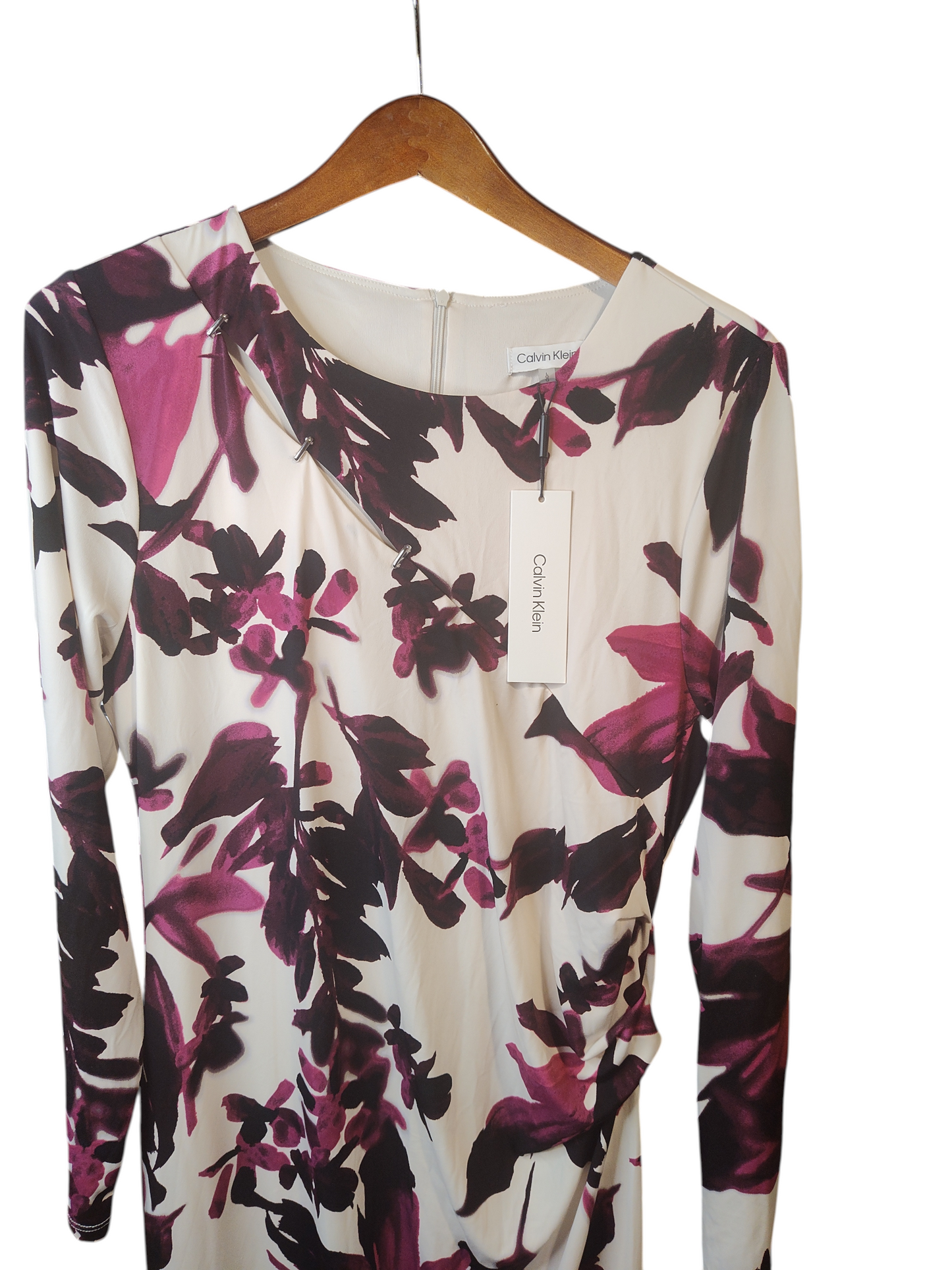 T-shirt à manches longues et imprimé floral Calvin Klein pour femme