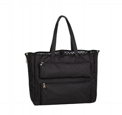 Jenni Chan Women's Broadway Reversible Tote Bag Black Print
