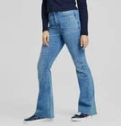 Tommy Jeans Womens High-Rise Flare-Leg Jeans 29