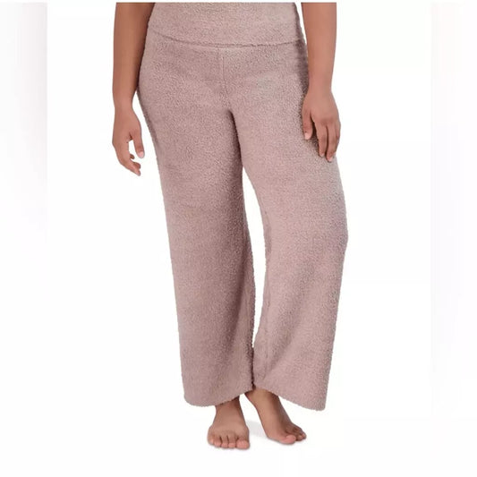 Steve Madden Womens Wide-Leg Chenille Sleep Pants