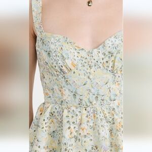 ASTR The Label Women's Midsummer Tiered Maxi Dress. Lt Mint Multi Floral MEDIUM