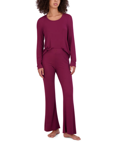 Pantalon de nuit côtelé à jambe évasée pour femme Steve Madden