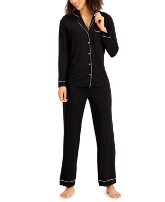 Alfani Notched Collar Pajamas Set