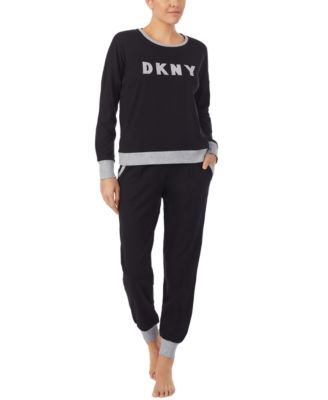 DKNY Embroidered Top Jogger Pants