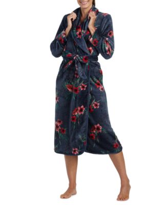 Miss Elaine Printed Wrap Robe Jungle